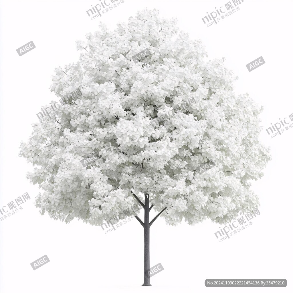 手绘白蜡树