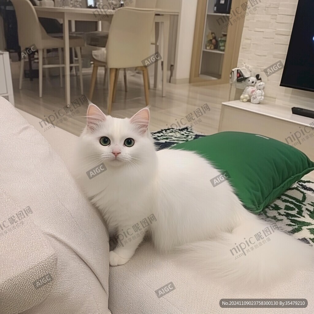 白色异瞳猫