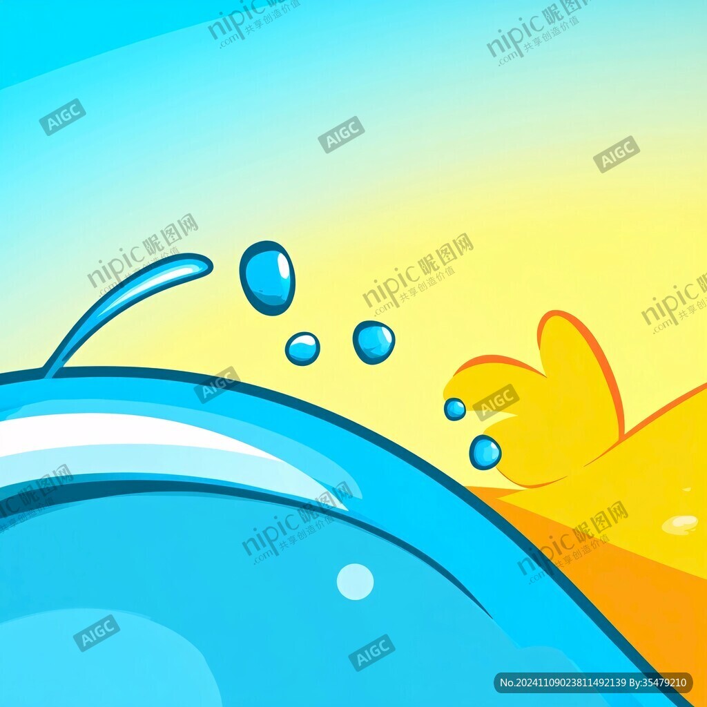 水滴海洋波浪