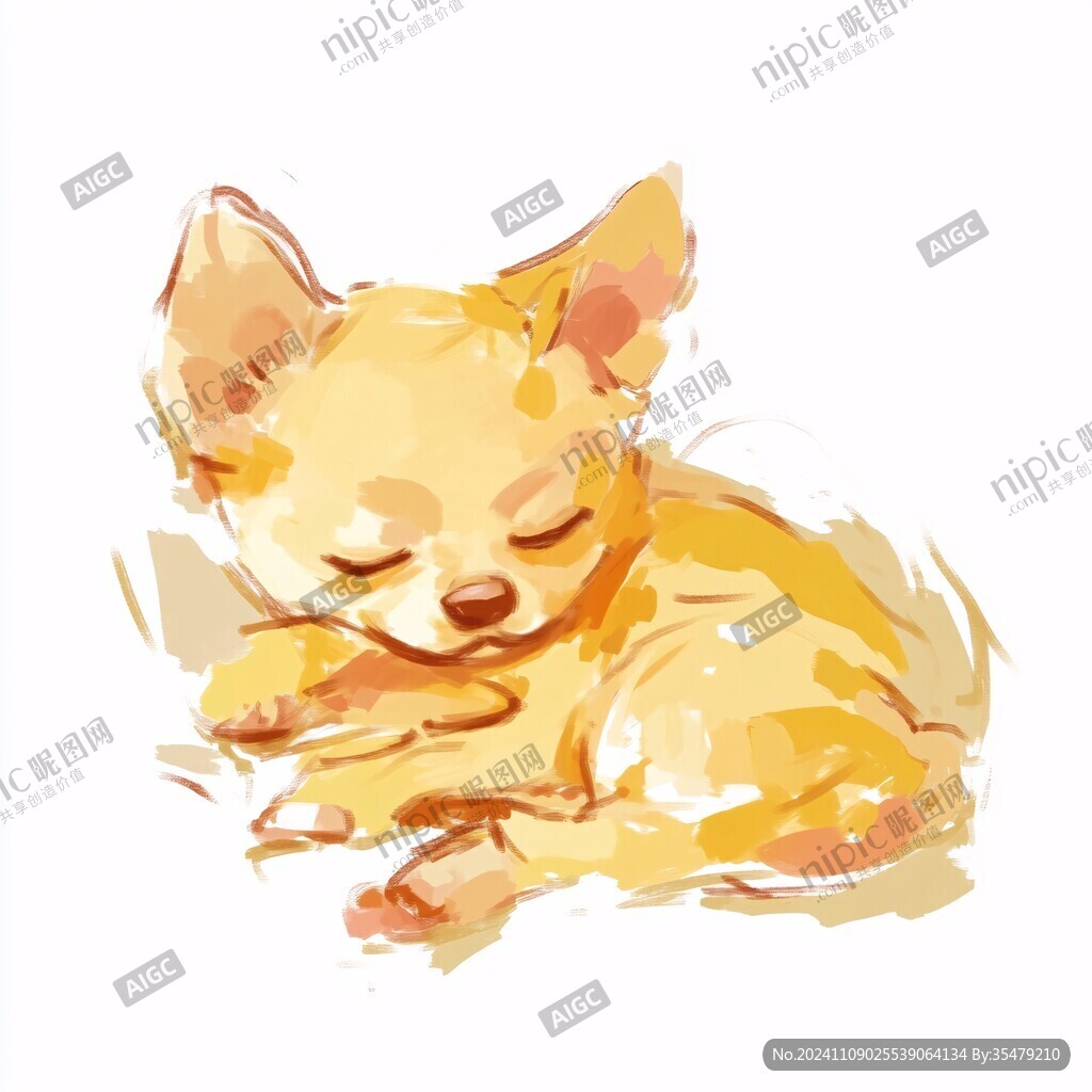 插画狗狗