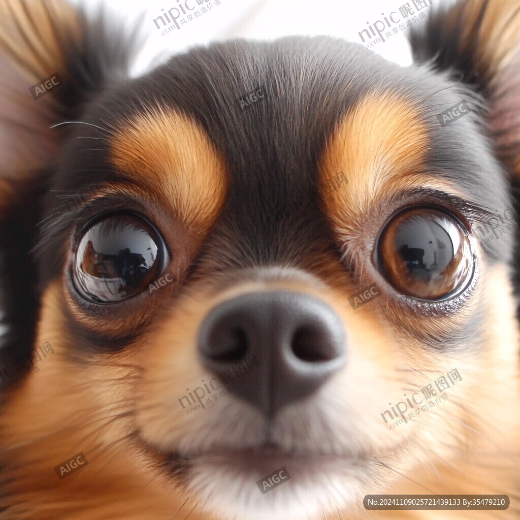 狗狗写实插画