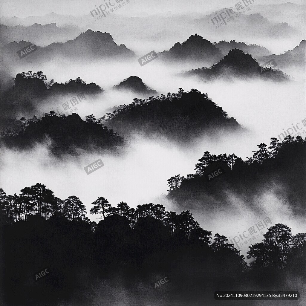 墨染群山