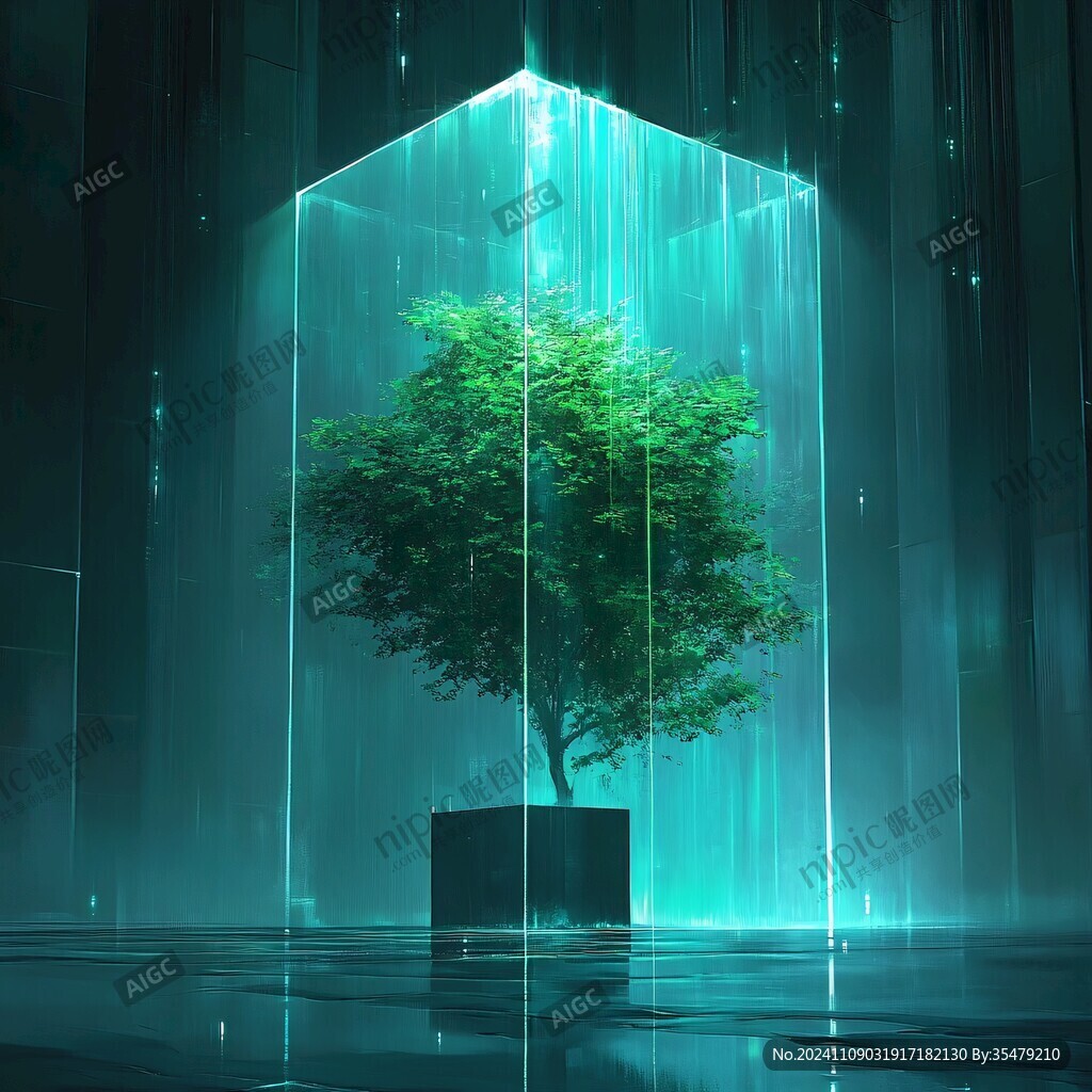 创意科幻树灯装置