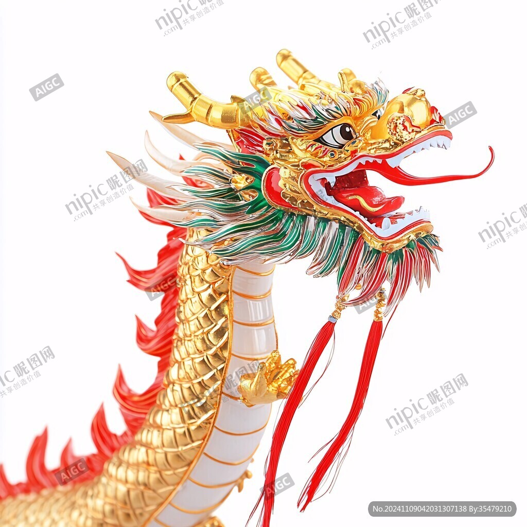龙年美陈装饰摆件