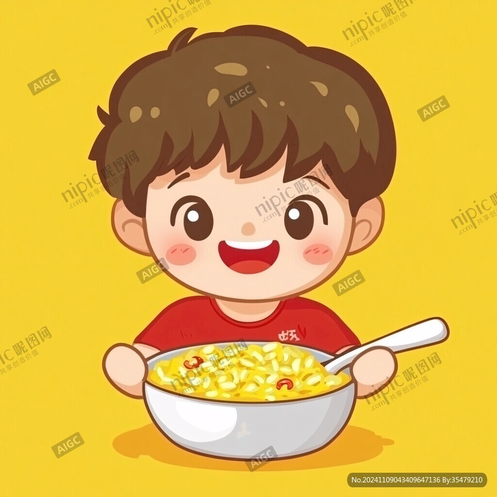 吃螺蛳粉的小孩