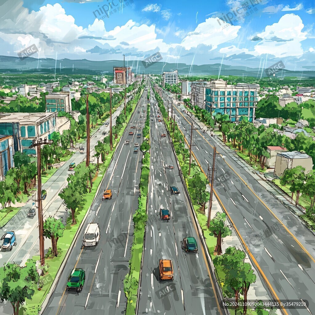 美国城市鼠绘