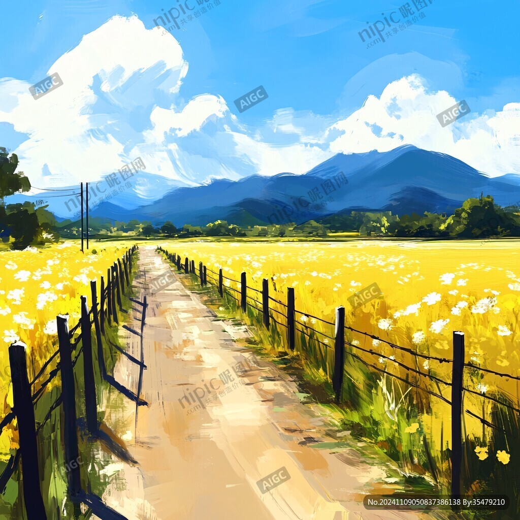 风景厚涂