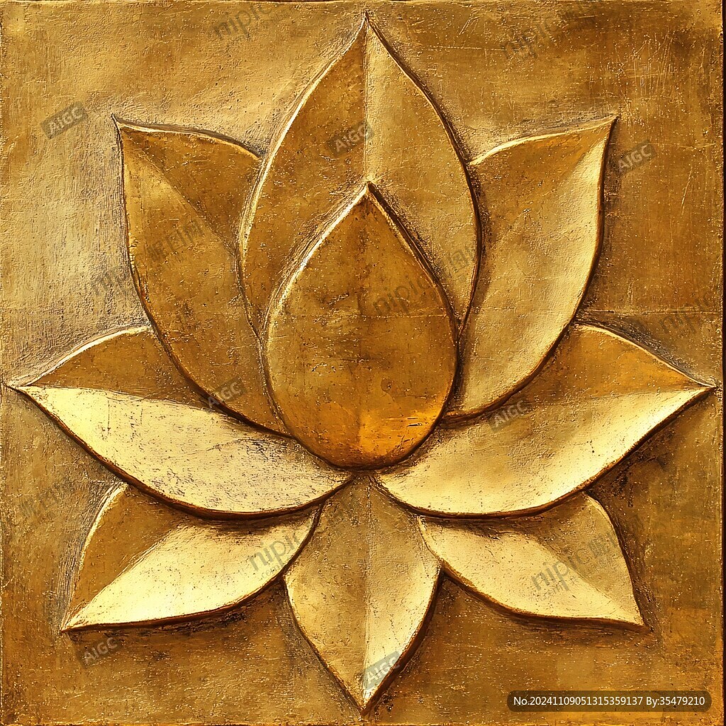 金色莲花装饰画