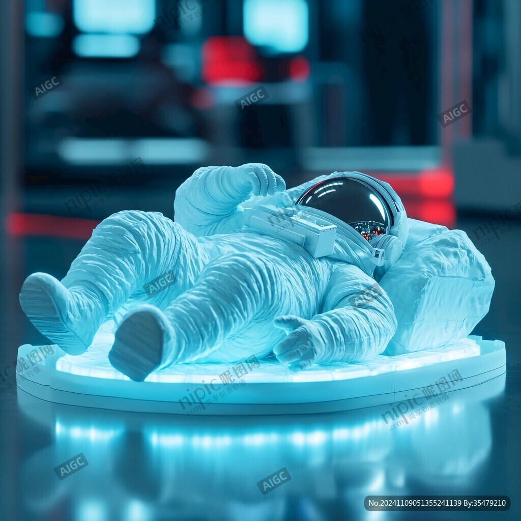 睡眠区宇航员站着睡觉