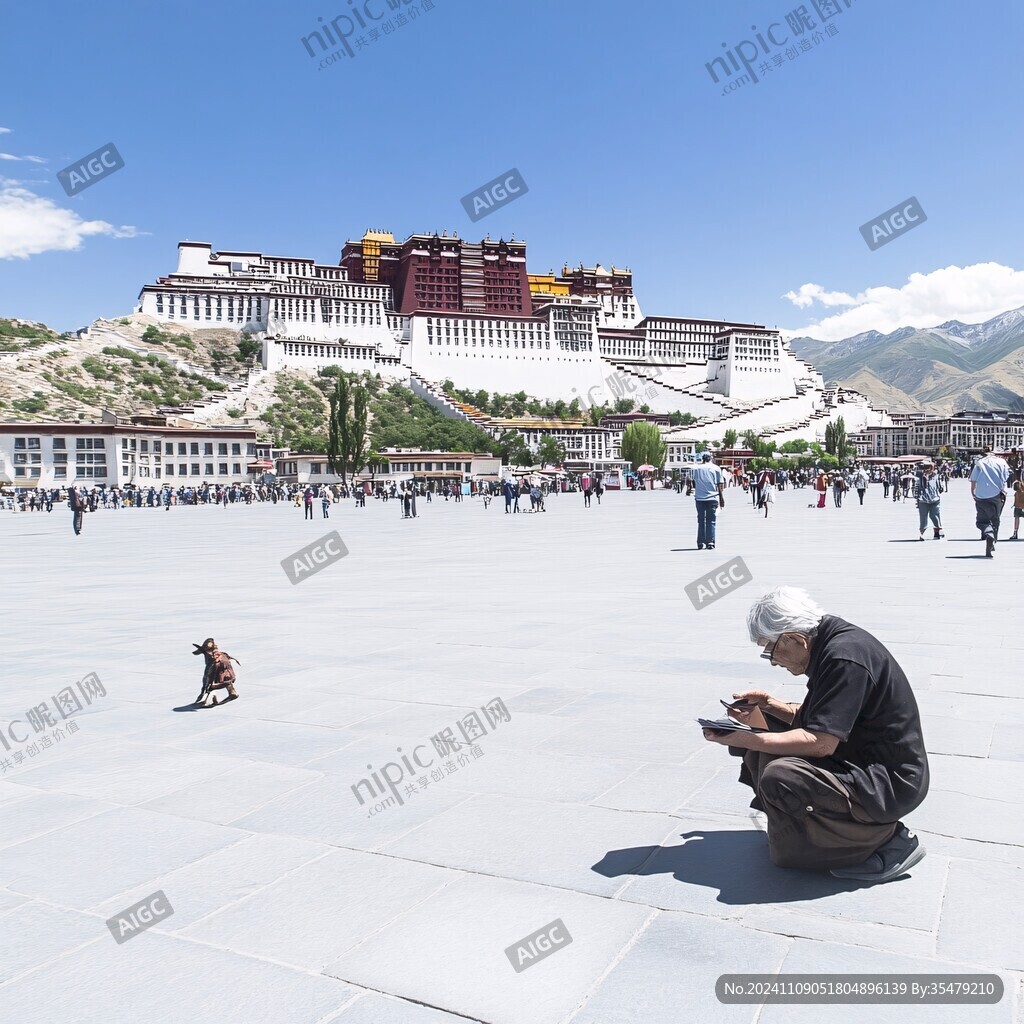 布达拉宫广场风光