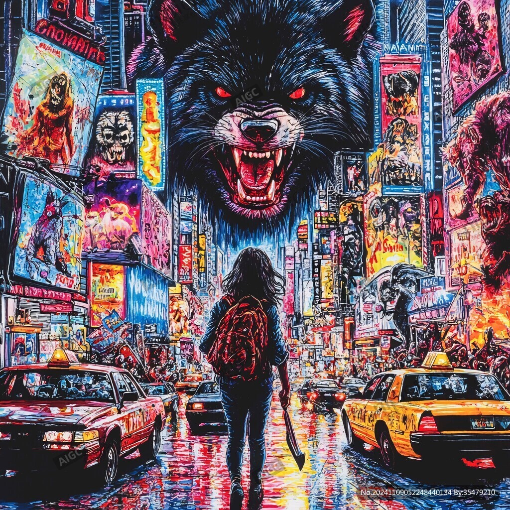 赛博朋克装饰画