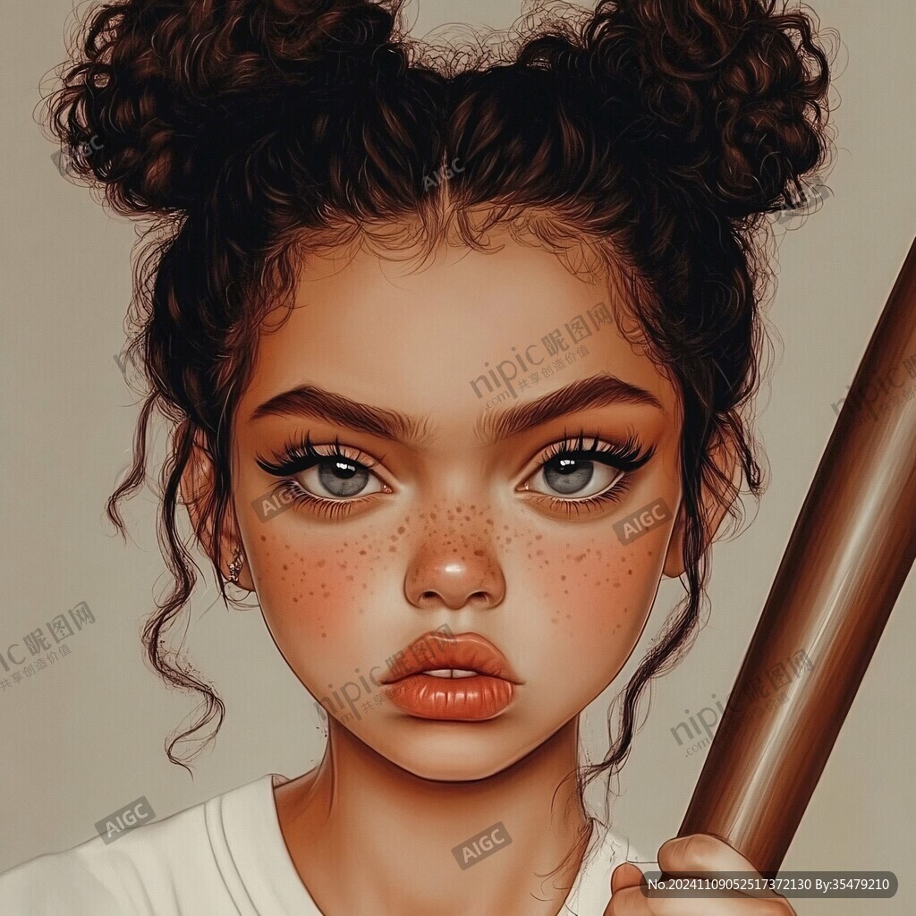 写实人物插画