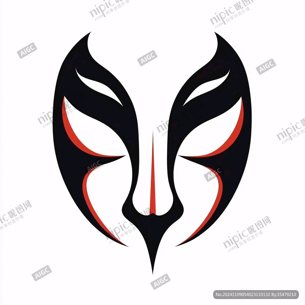 戏剧面具logo