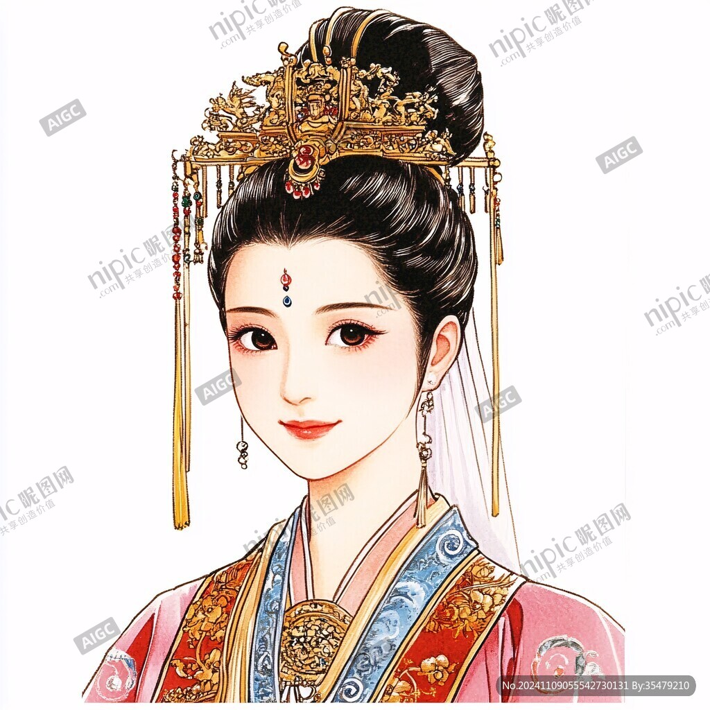手绘嫔妃