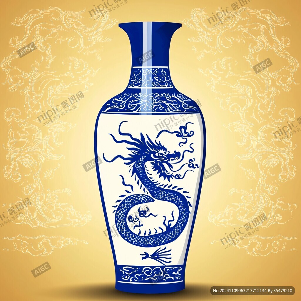 酒瓶龙纹