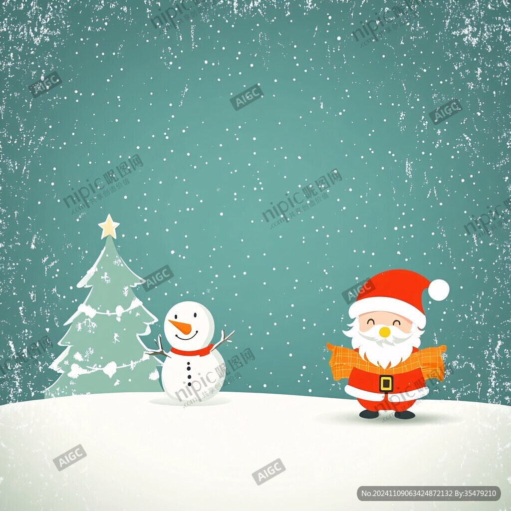 雪人插画