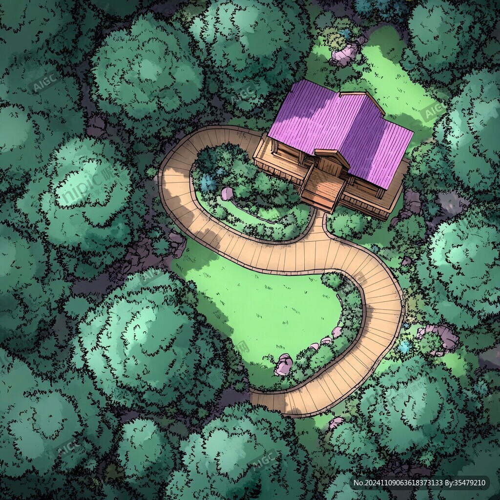 秘密树屋插画