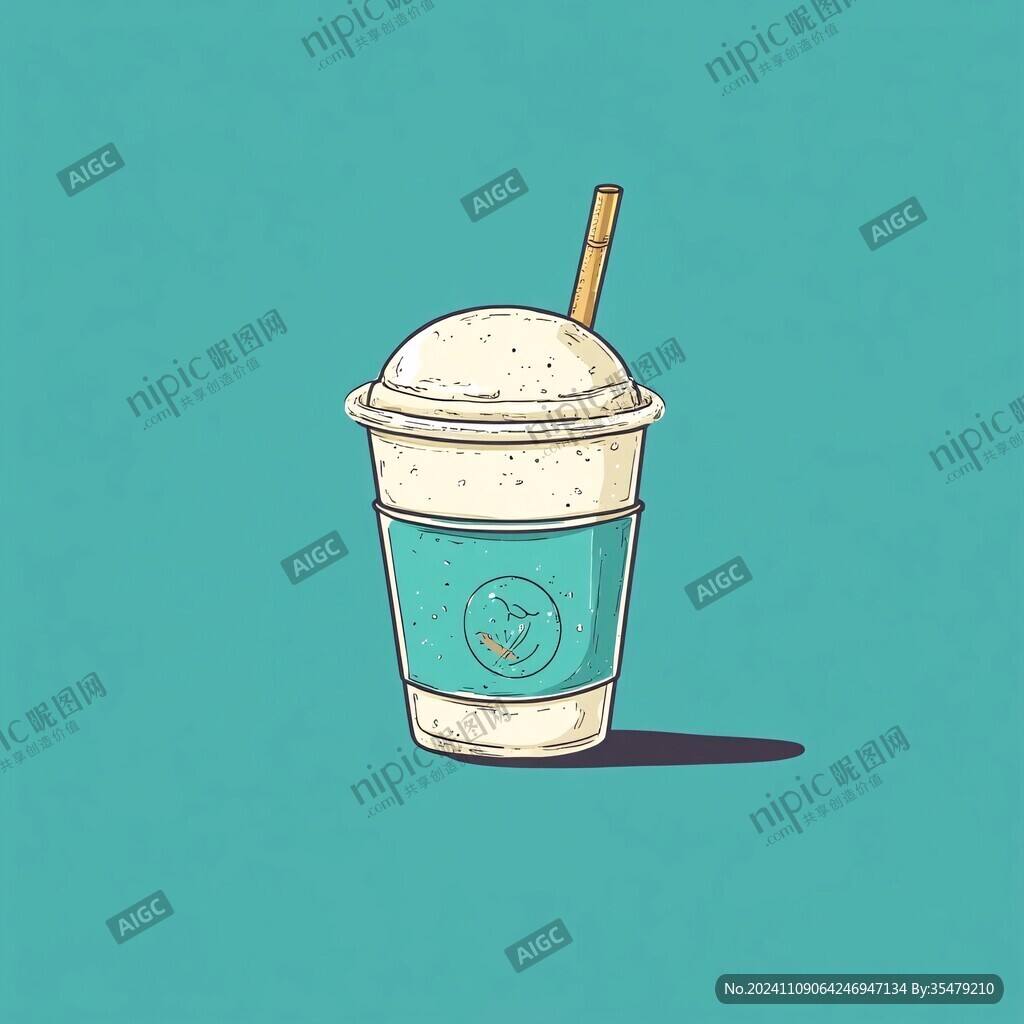 奶茶杯插画