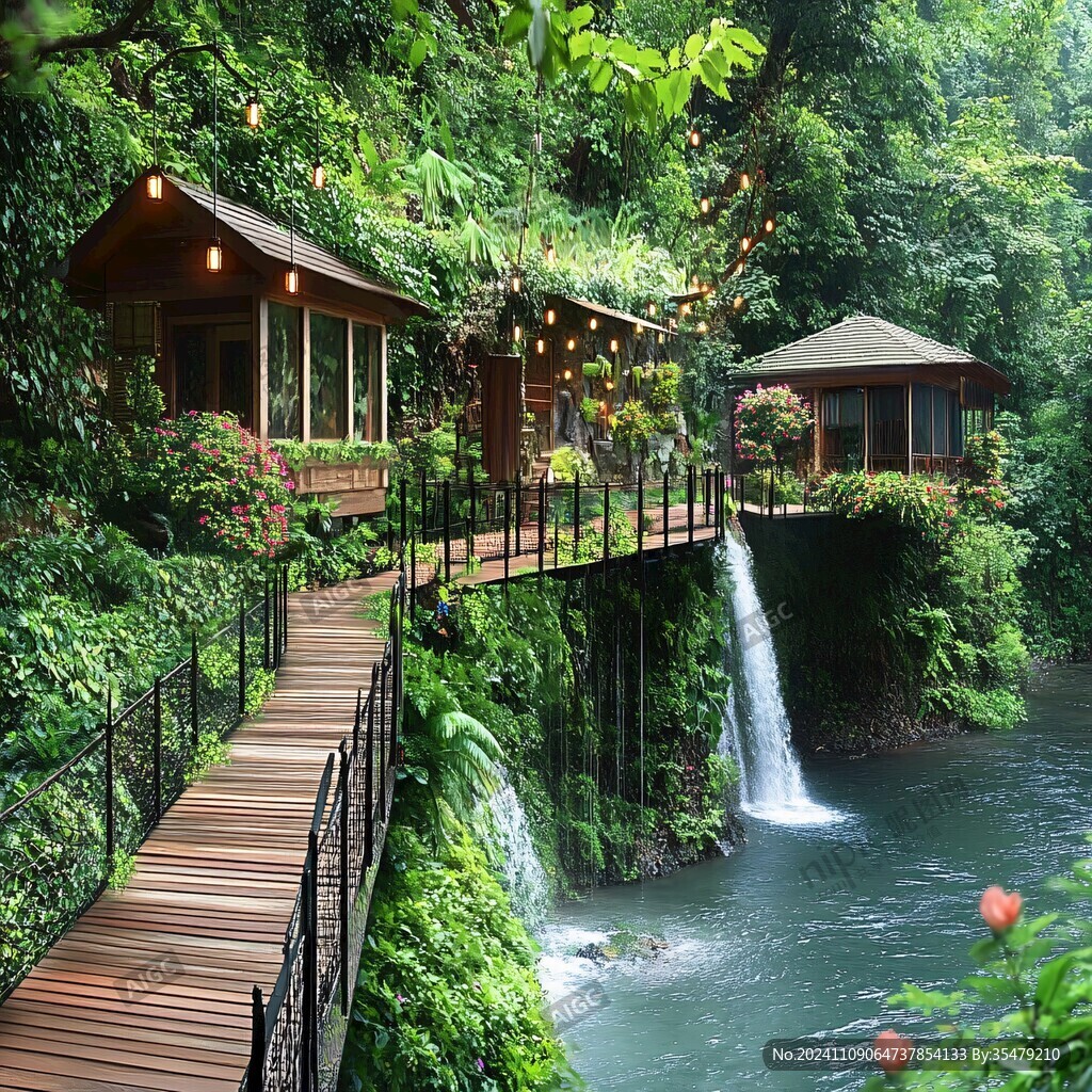 瀑布餐厅
