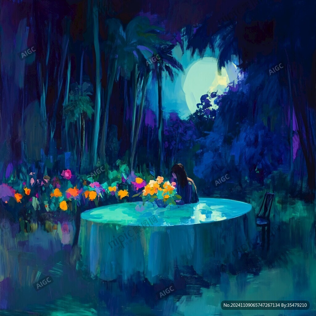 浴池插画