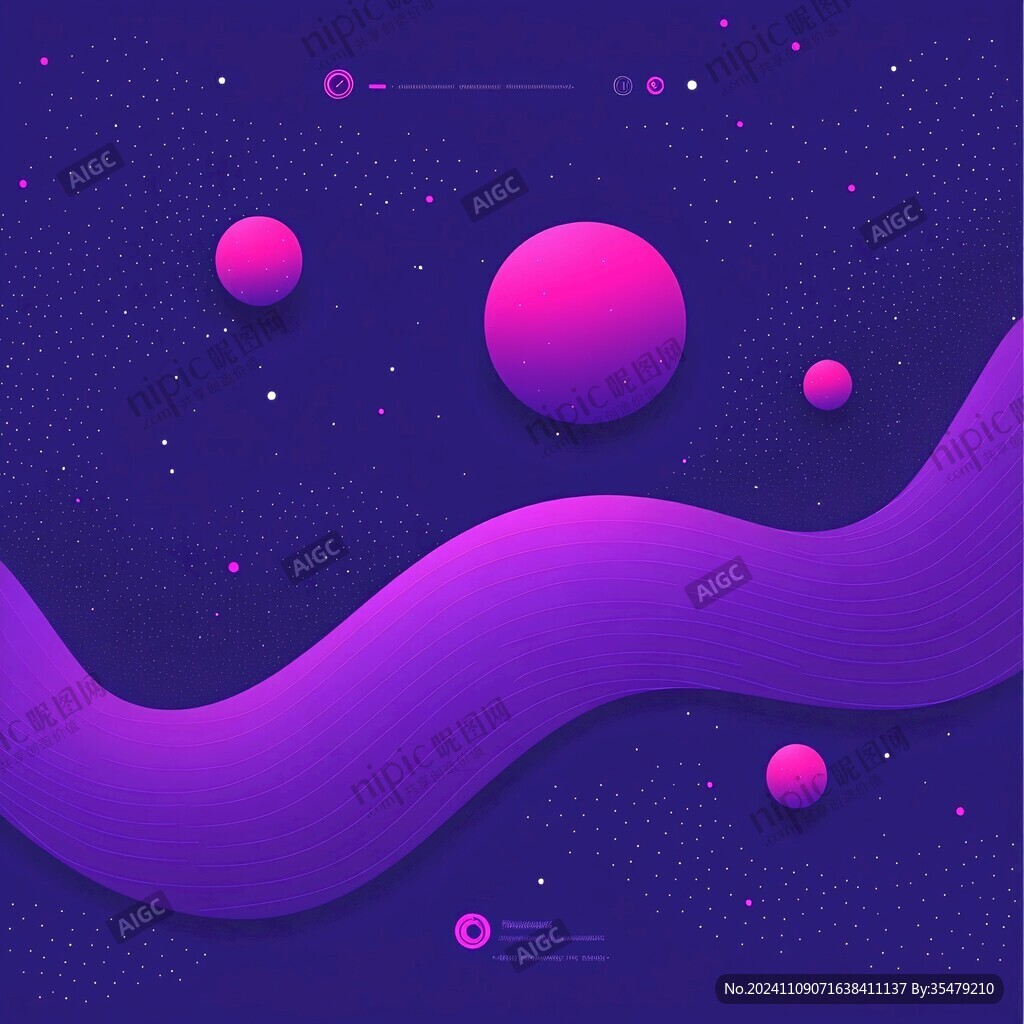 圆点渐变海报素材设计
