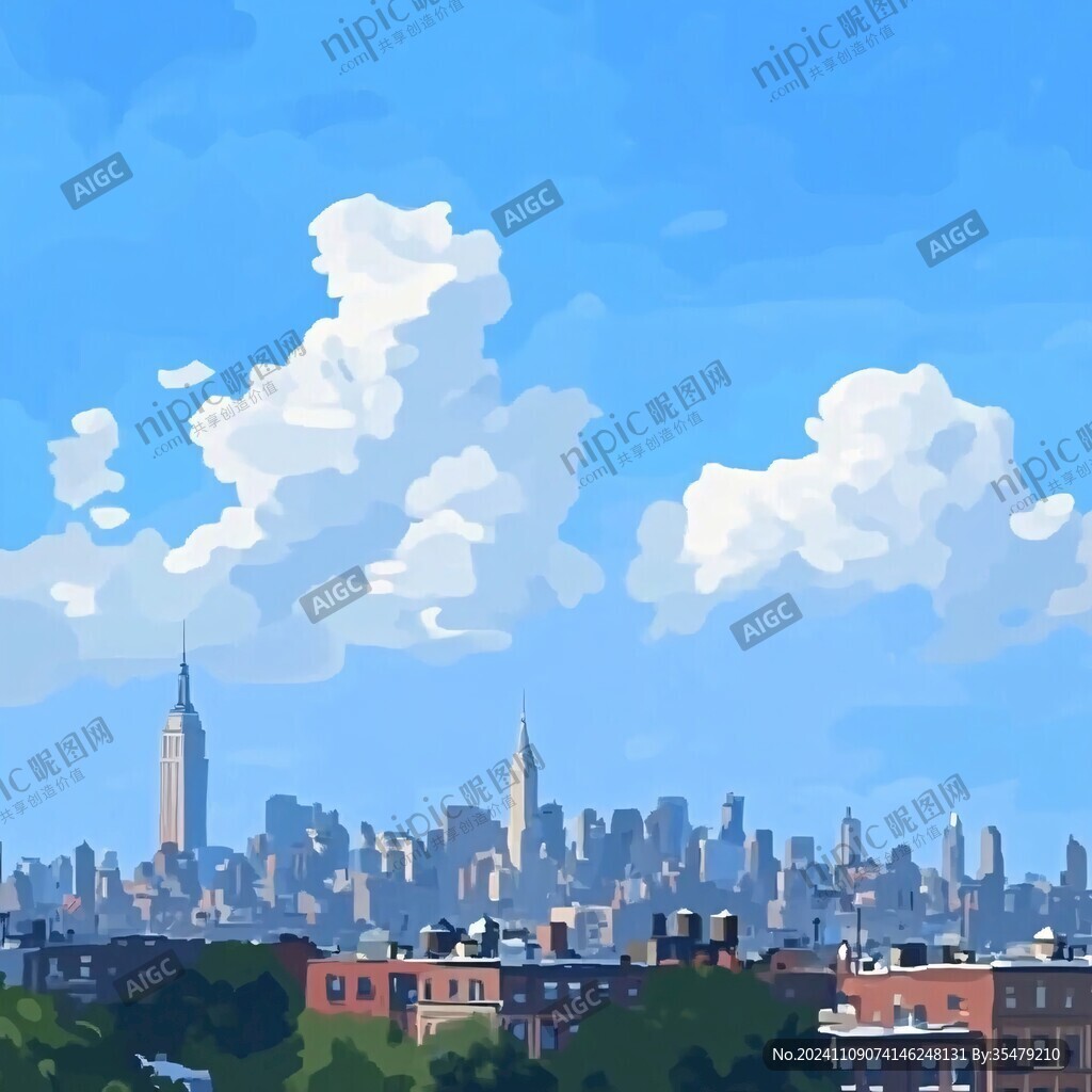 纽约城市鼠绘