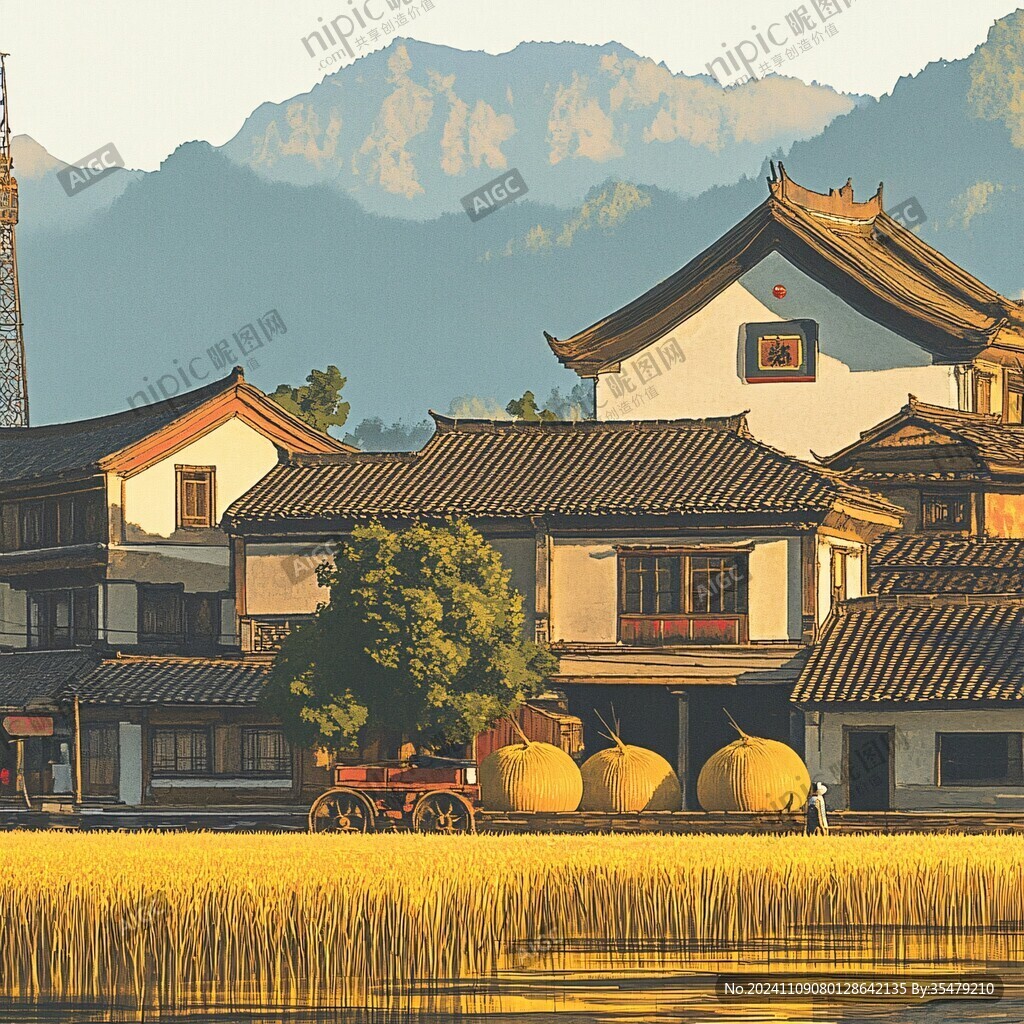 江南乡村生活场景