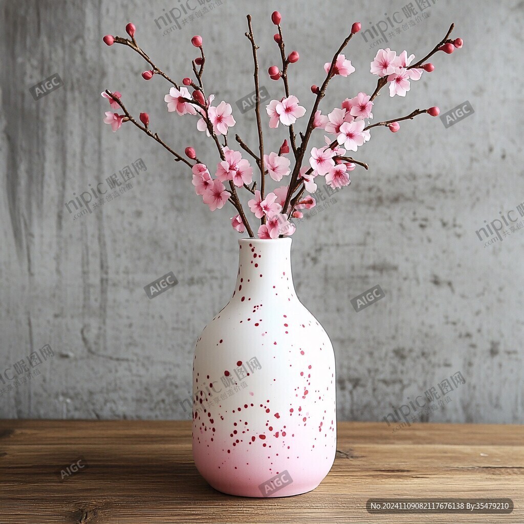 镂空梅树花插