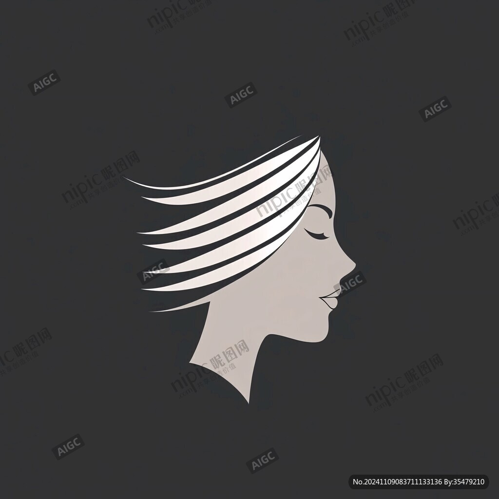 女性美发店标志