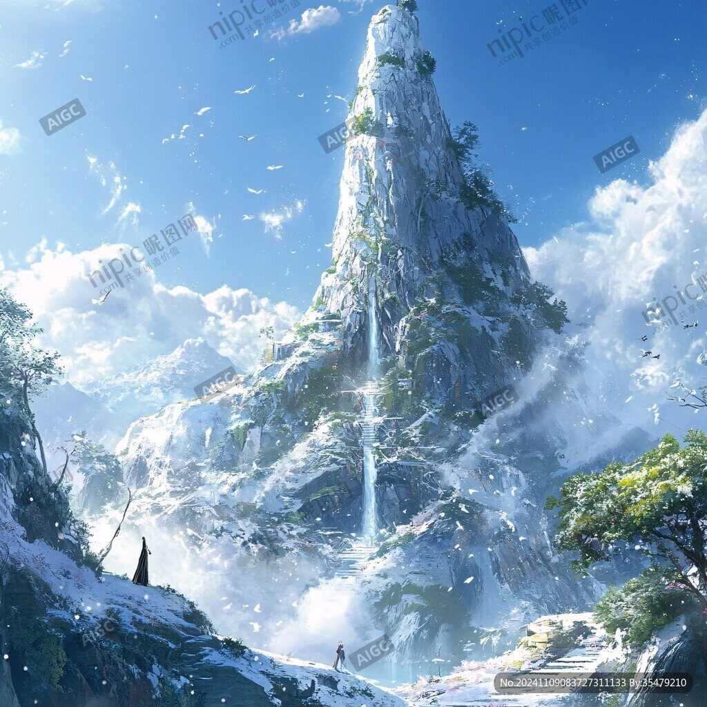 雪山原画