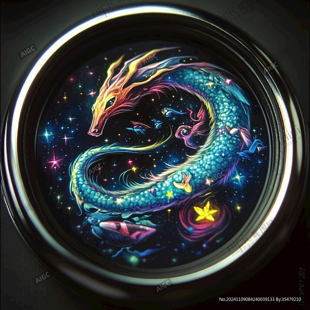 龙年鼠标垫插画