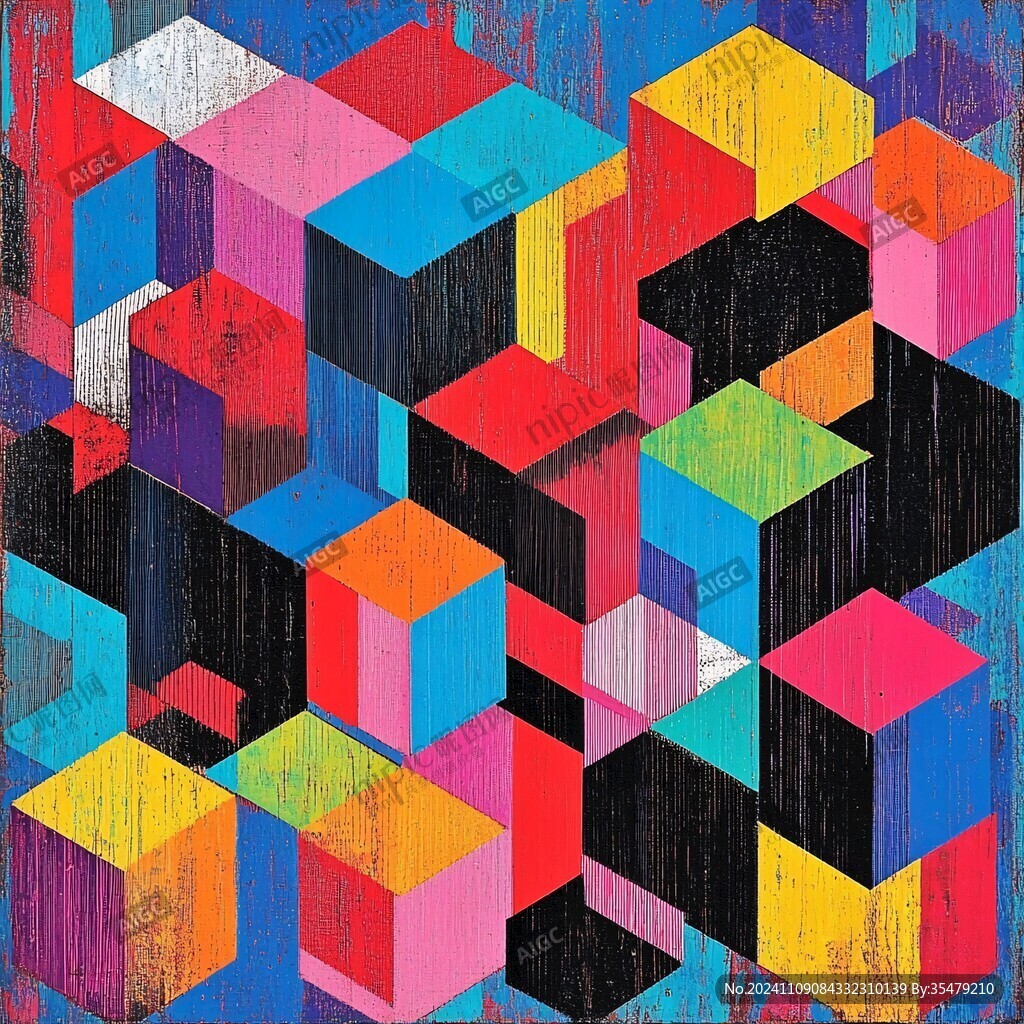 立体方块装饰画