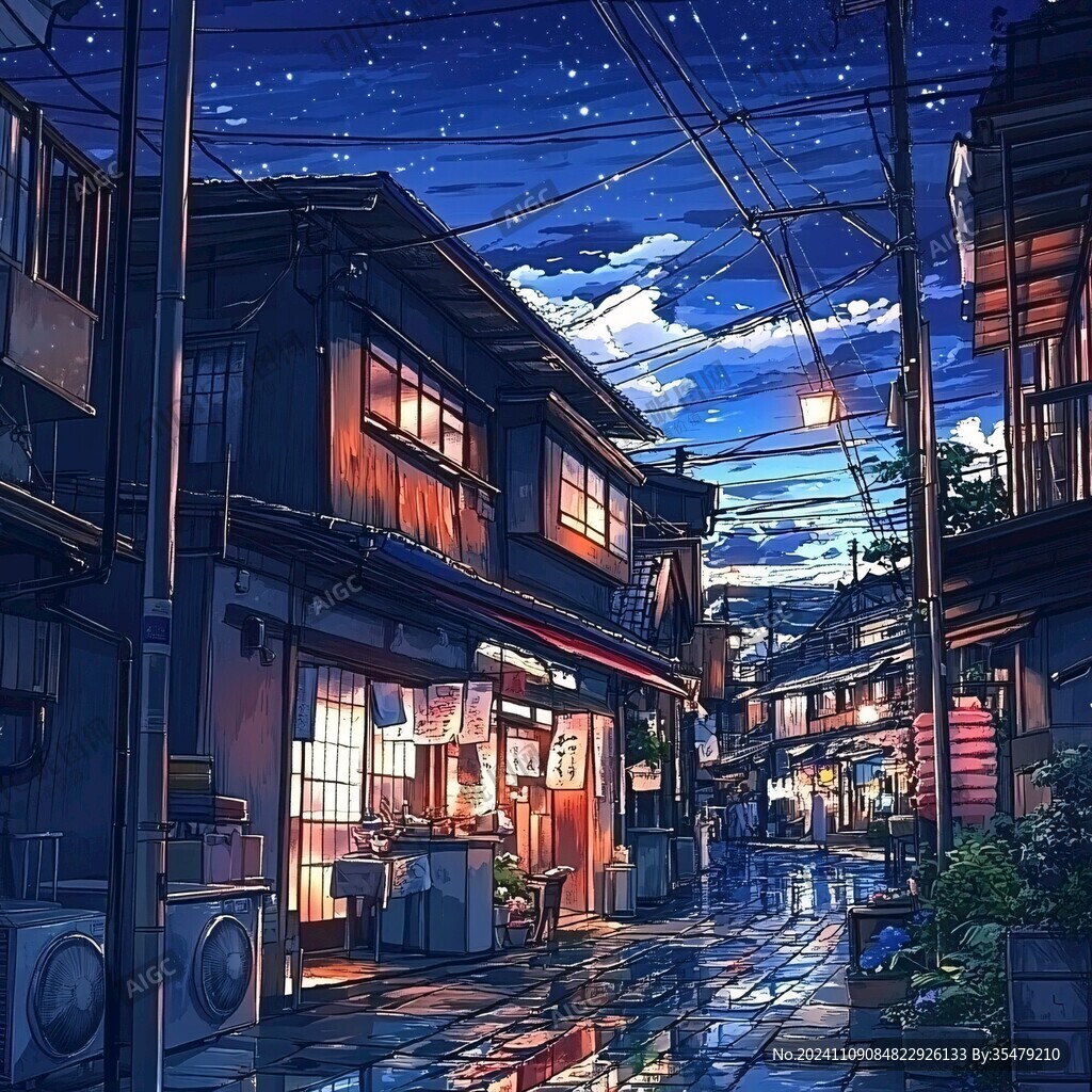 动漫场景插画