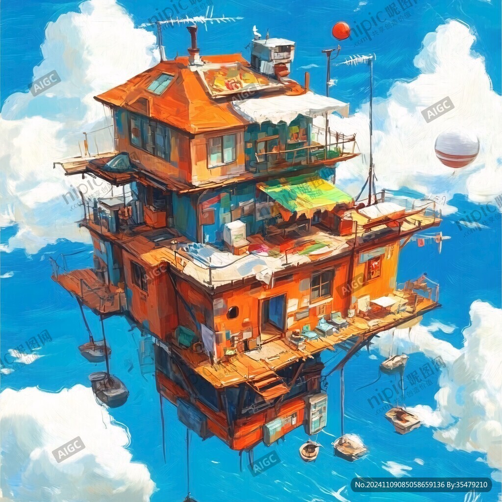 浮游岛天空之城