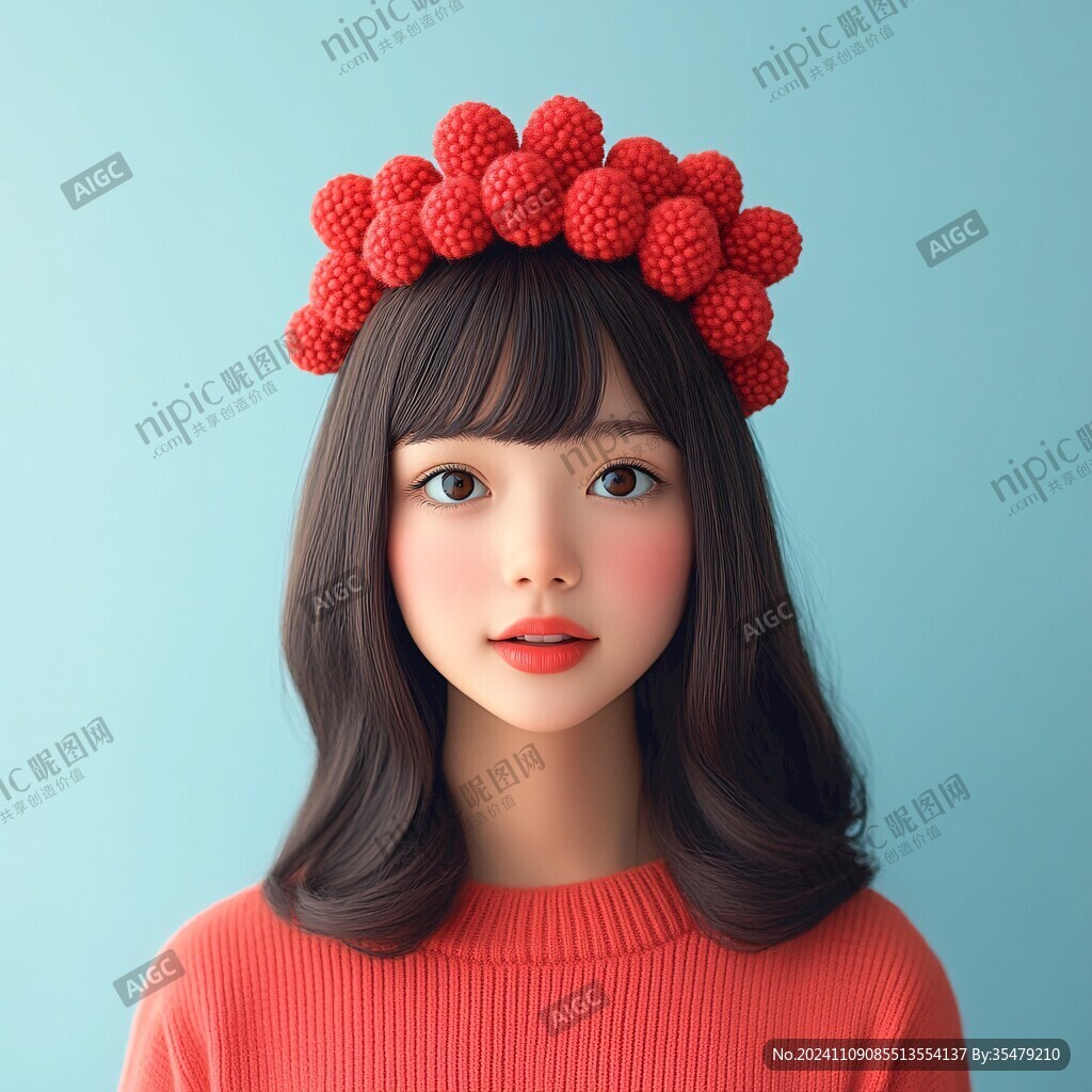 西瓜针织帽