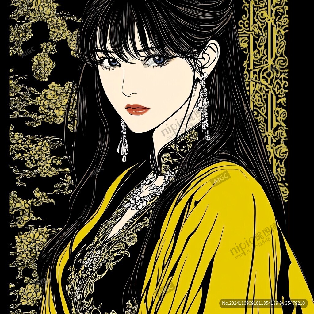 漫画美女传统