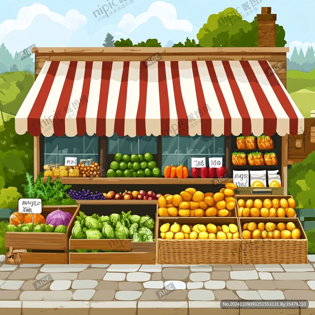 卡通水果店