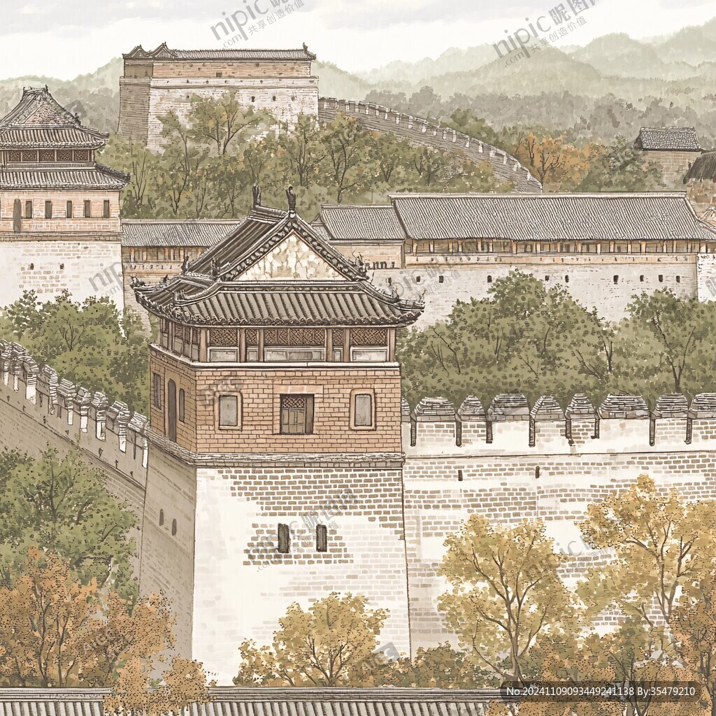 大境门插画