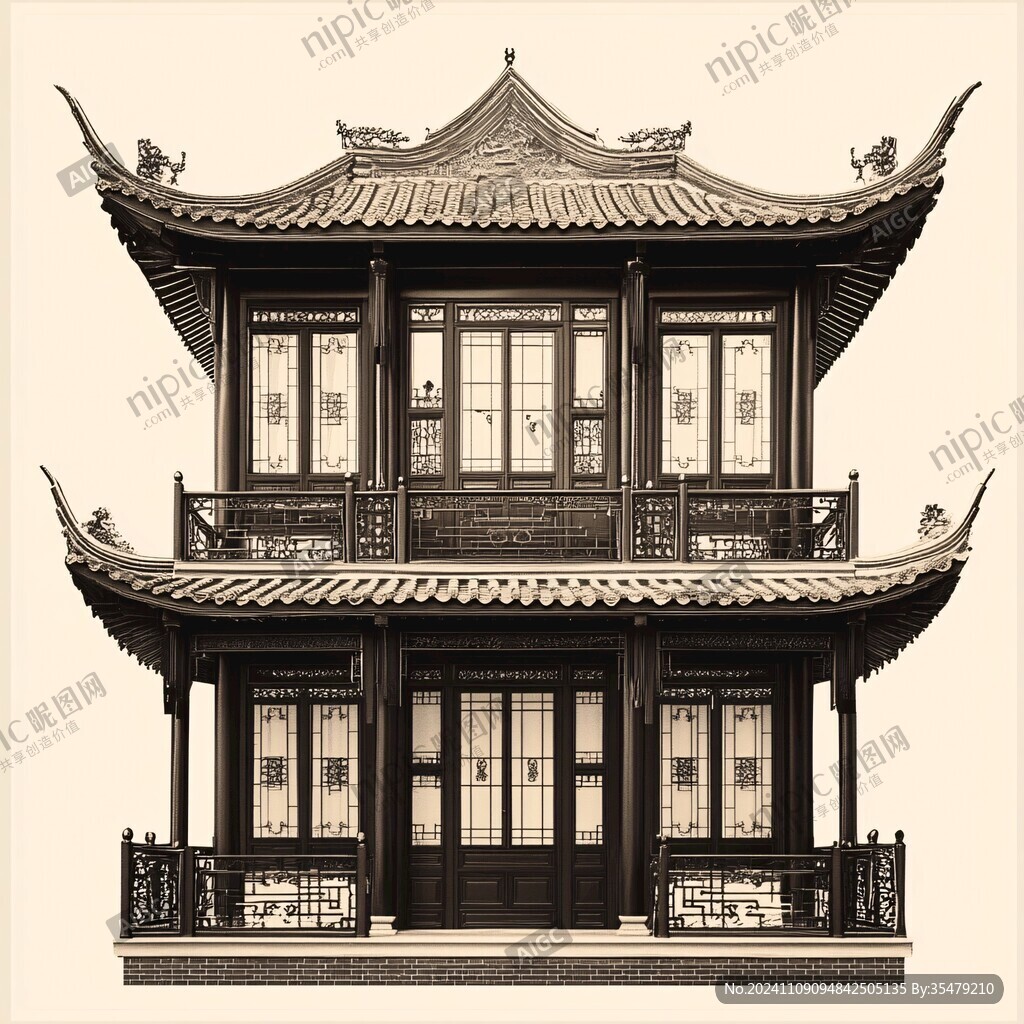 金线古建筑阁楼