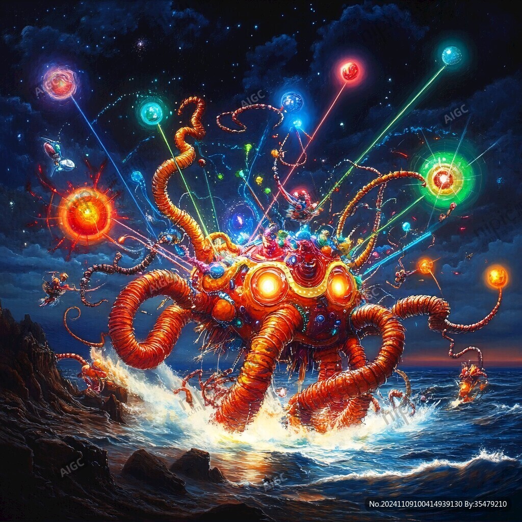 海洋流体画宇宙