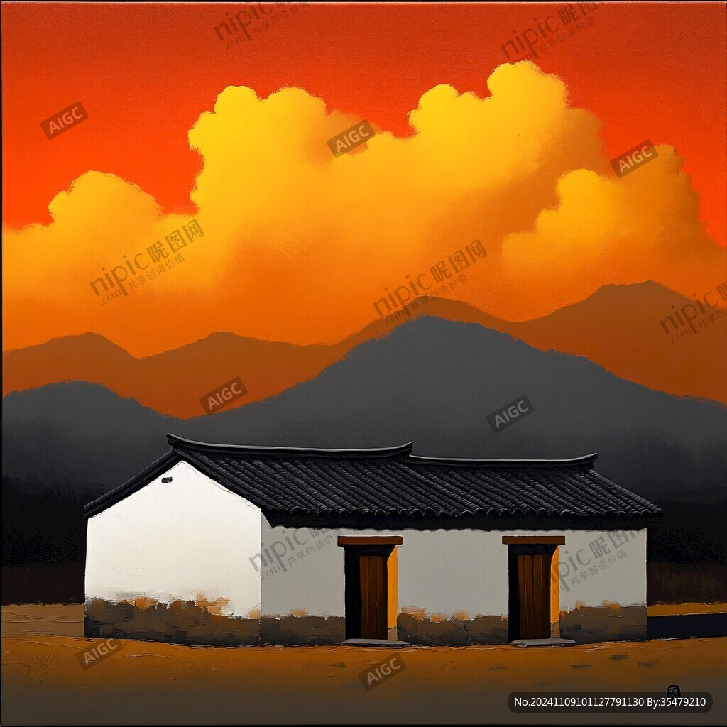 凉山建筑插画