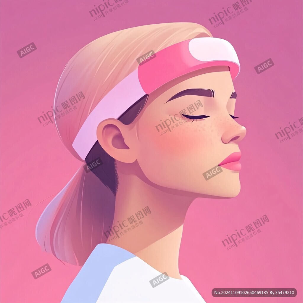 偏平化人物插画