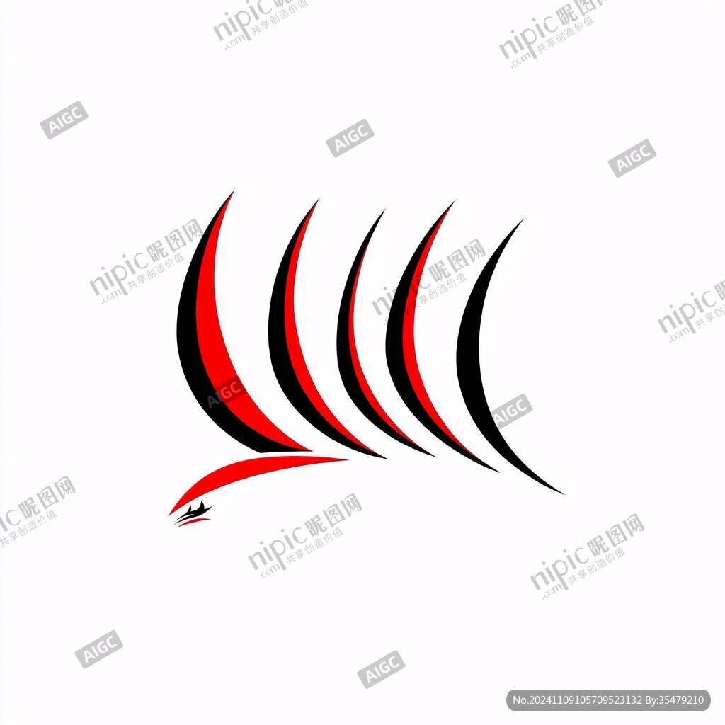 飞鱼标志鱼翅logo
