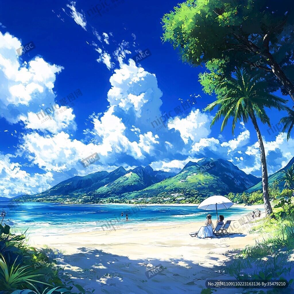 动漫海边