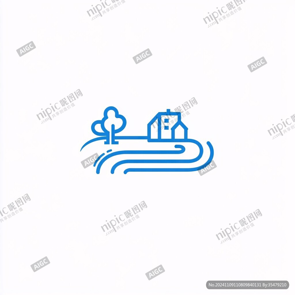 水乡logo设计