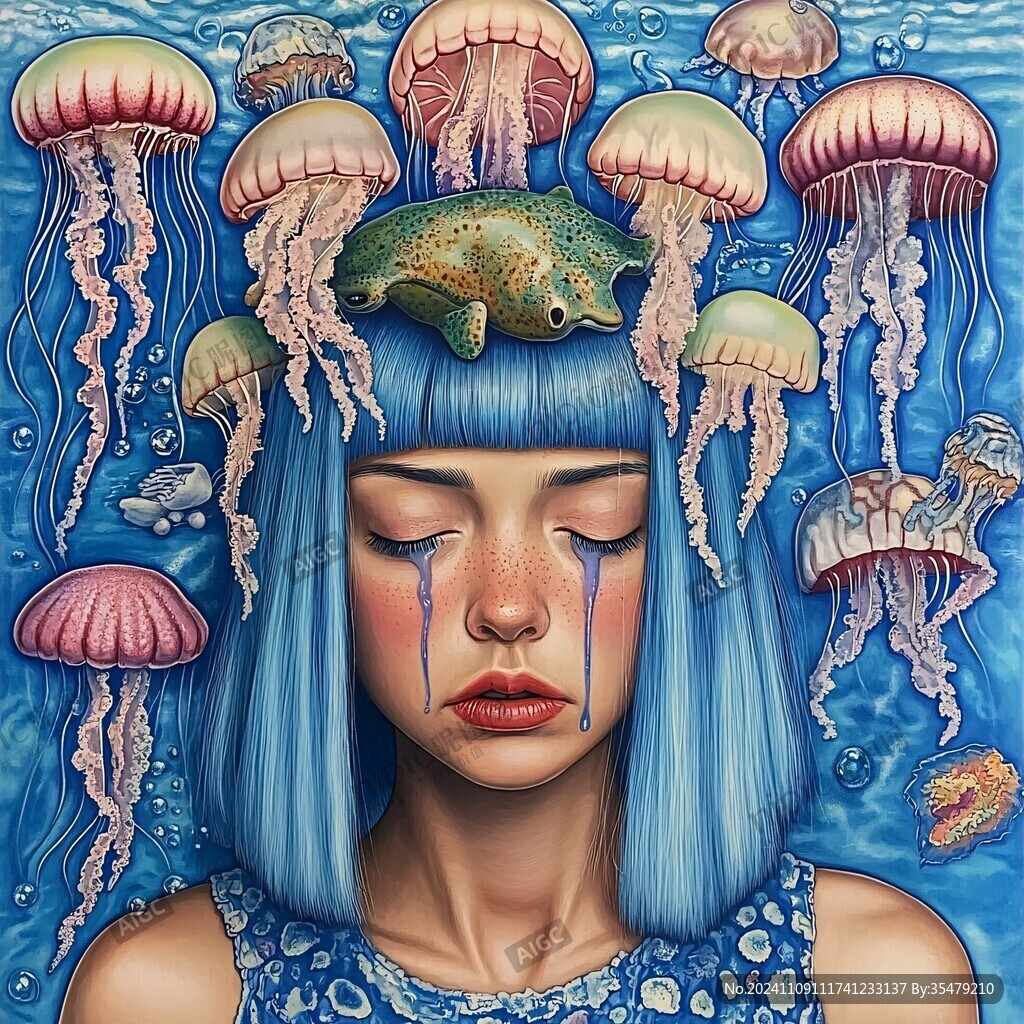 水母人物创意设计