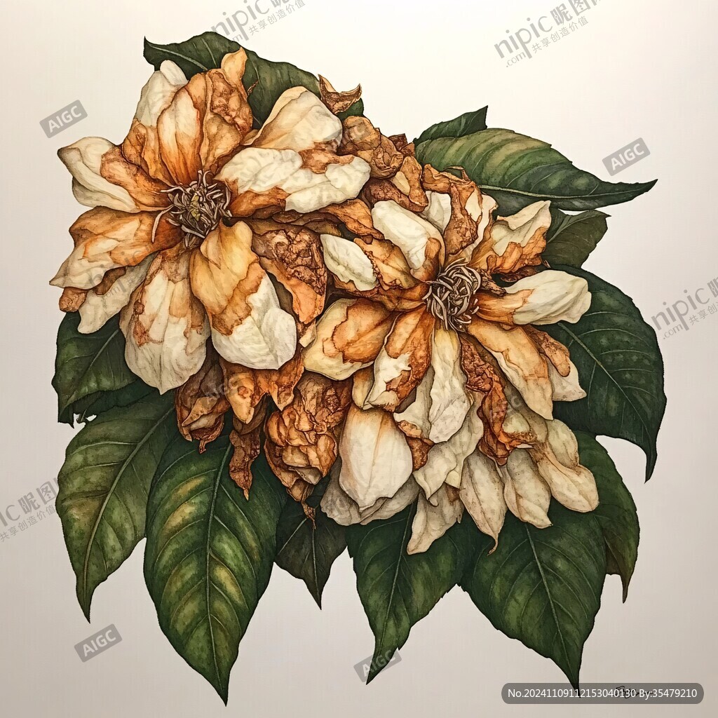 洋金花插画