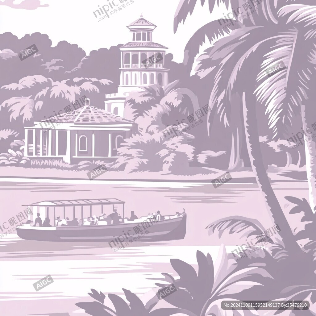 鼓浪屿插画