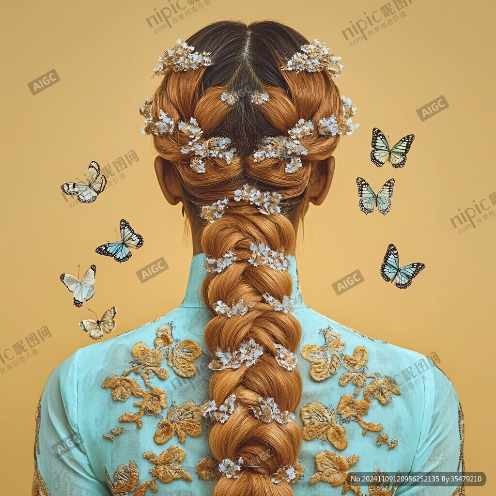 美容美发蝴蝶