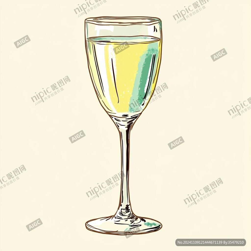 酒杯插画